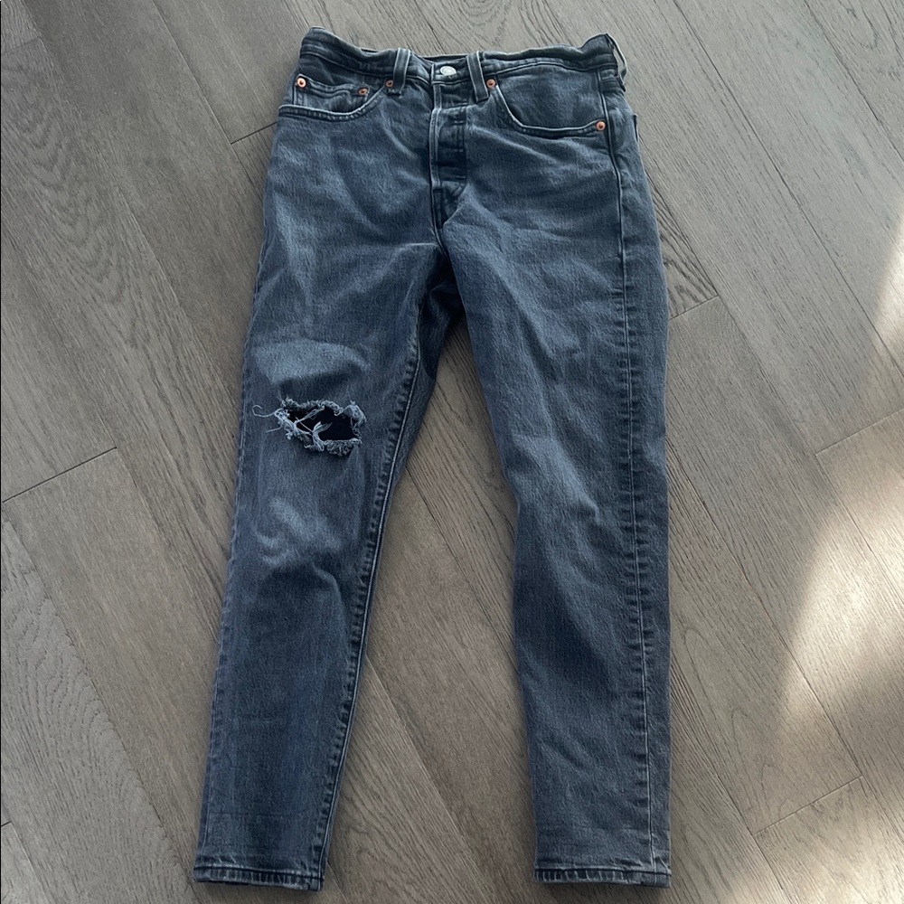 Levi's Dark Gray Skinny Jeans for Women